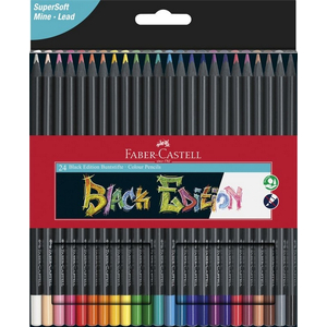 Faber-Castell színes ceruza 24db-os Black Edition fekete test 116424