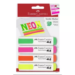 Faber Castell textilfilc készlet 4db-os neon színek BL. 159591