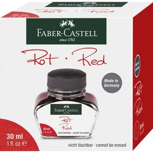 Faber-Castell tinta üveges 30ml piros 148704