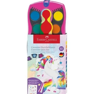 Faber Castell vízfesték 12db-os, összeilleszthető unikornisos