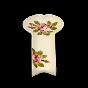 Fakanáltartó Porcelán 12,5x25x3cm Rózsás romantikus kézzel festett