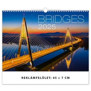 Falinaptár 2025 Bridges Dayliner 2025-ös kollekció