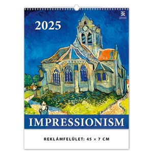 Falinaptár 2025 Impressionism Dayliner 2025-ös kollekció