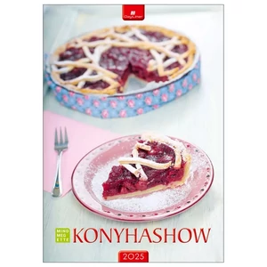 Falinaptár 2025 Konyhashow magyar névnapokkal 34x48, 5cm Realsystem 2025 kollekció!