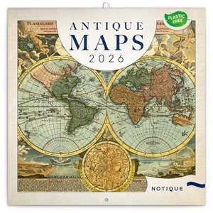 Falinaptár 2026 Antique Maps 6097-AN lemeznaptár 30x30 cm Realsystem 2026 kollekció!