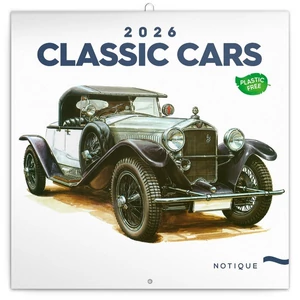 Falinaptár 2026 Classic Cars 6097-CC lemeznaptár 30×30cm Realsystem 2026 kollekció!