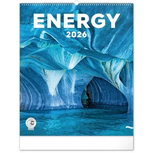 Falinaptár 2026 Energy spirálos 48×56cm Realsystem 2026 kollekció!