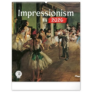Falinaptár 2026 Impressionism spirálos 48×56cm Realsystem 2026 kollekció!