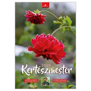 Falinaptár 2026 Kertészmester magyar névnapokkal 34x48,5cm Realsystem 2026 kollekció!