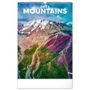 Falinaptár 2026 Mountains spirálos 33×46cm Realsystem 2026 kollekció!