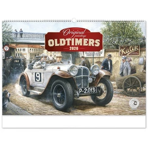 Falinaptár 2026 Oldtimers Václav Zapadlík spirálos 62×42cm Realsystem 2026 kollekció!