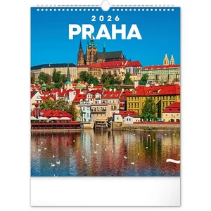 Falinaptár 2026 Prague 6087-PR spirálos 30×34 cm Realsystem 2026 kollekció!