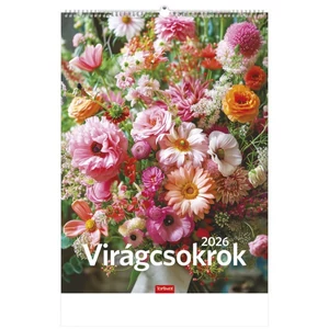 Falinaptár 2026 T093 Virágcsokrok Toptimer 2026 kollekció!