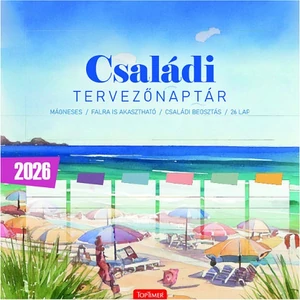 Falinaptár mágneses 2026 T090 Családi Tervezőnaptár Toptimer 2026 kollekció!