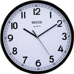 Falióra, 29,5 cm,SECCO fekete keretes DFA028