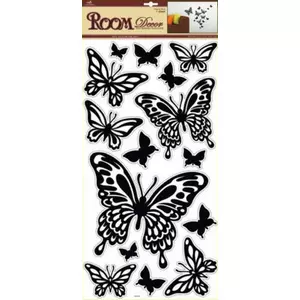 Falmatrica fekete pillangók 32x69 cm