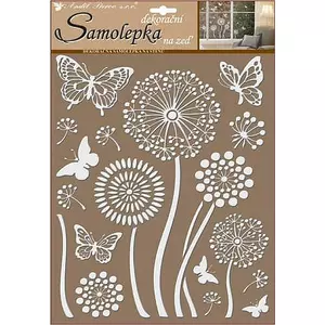 Falmatrica szobadekor Samolepka, virágok és pillangók WD009/10190
