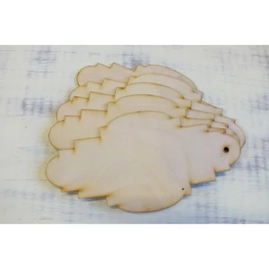 Fatábla felirat, Fa figura tábla barokk 10cmx20cmx3mm 5db/cs