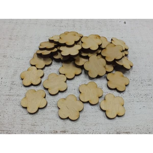 Fatábla felirat, Fa figura virág 3cmx3mm 30db/cs
