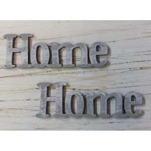 Fatábla felirat Home koptatott szürke 2db/cs
