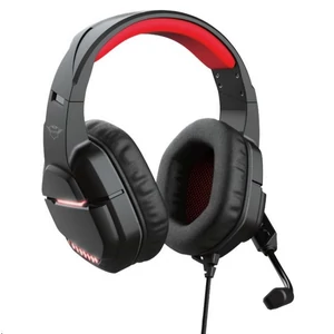 Fejhallgató mikrofonnal gaming LED TRUST GXT448 fekete