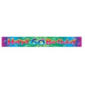 Party banner fólia 60 születésnapra 3, 63m
