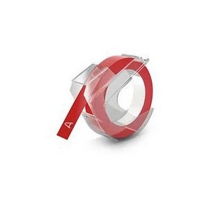 Feliratozó szalag Dymo 9mmx3m DYMO 898150/S0720220 piros-fehér Feliratozógéphez szalagok