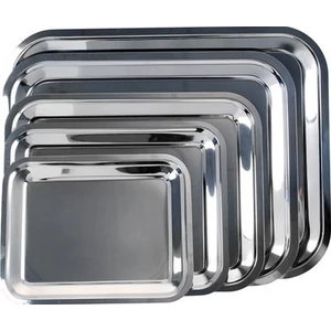 Fémtálca krómozott 40x32.5cm 1DB KHKE028