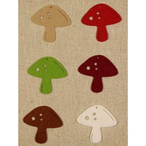 Filcfigura - Fa gomba 6db/cs, átm. kb.: 6cm