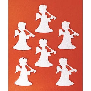 Filcfigura - angyal álló tromb kb. 6cm- 6db csomag