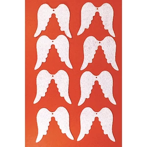 Filcfigura - angyalszárny kb. 6cm- 8db csomag Karácsony