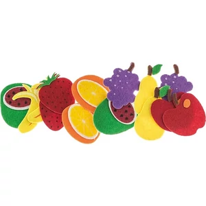 Filcfigura gyümölcsök 14db/csomag