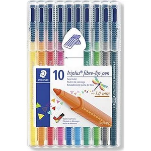 Filckészlet 10 Staedtler Triplus 1mm-es 10színű készlet Írószerek STAEDTLER 323 SB10