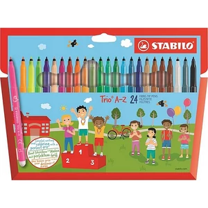Filckészlet 24 Stabilo Trio A-Z' 0,7mm-es, 24színű készlet Írószerek STABILO 378/1-24-01