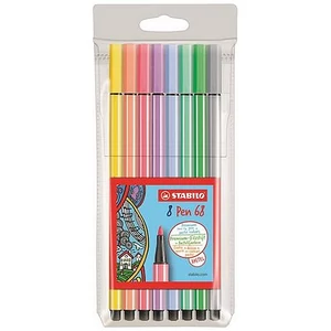 Filckészlet 6 Stabilo Pen 68 1mm-es 6db pasztell színű készlet Írószerek STABILO 68/8-01