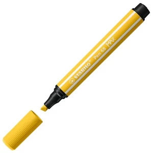 Filctoll 1-5mm Stabilo sárga vágott hegy, Pen 68 MAX, sárga TST76844