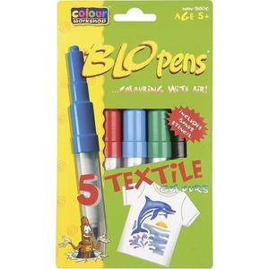 Filctoll 5 készlet Blo Pens fújós textil filctoll - STANDARD Colours marker, filctoll 5+1 Blo Pens készlet