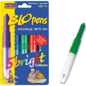Filctoll 5 készlet Blo Pens fújós textil filctoll - BRIGHT Colours marker, filctoll 5+1 Blo Pens készlet