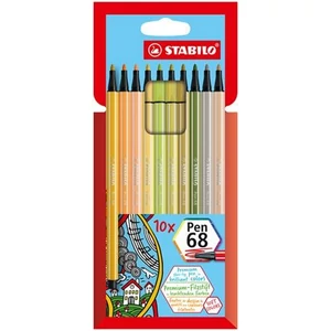 Filctoll készlet Stabilo 1mm,Pen 68, 10 különböző szín TST681021