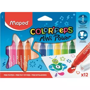Filckészlet 12 Maped ColorPeps Mini Jumbo 6,5mm kimosható 12db Írószerek MAPED 846612