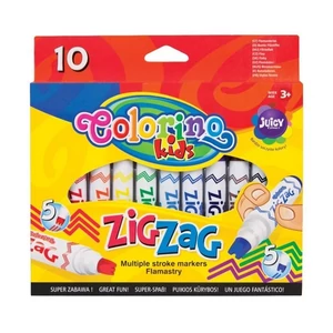 Filctollkészlet Colorino ZIG-Z vágott hegyű 10db-os  3+