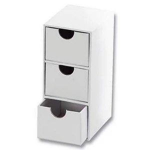 Fiókos doboz 7x9,5x16cm kicsi fehér 