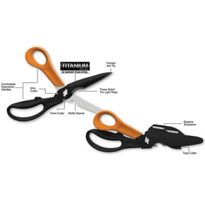Olló 23cm Fiskars Cuts and More multifunkciós olló Irodai kiegészítők FISKARS 1000809