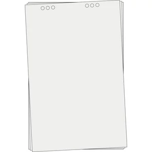 Flipchart papír 68x98cm 5x20lapos tömb,sima lap 5tömb/doboz