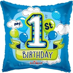 Fólia lufi Párna alakú 18inch My 1st Birthday kék