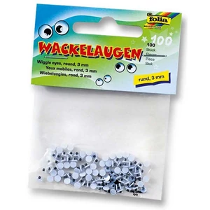 Folia mozgó szemek kerek 3mm 100db