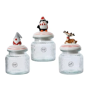 Fűszertartó karácsonyi 24' üveg, 3 féle Só+borsszórószett Porcelán 20cm sdkae