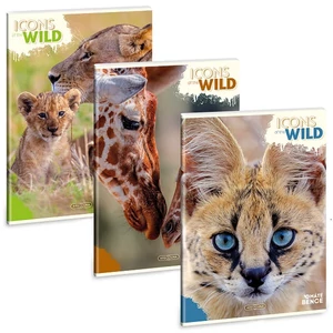 Füzet - A4 Vonalas Ars Una 25' Icons Of The Wild (5492) 25 53114921 prémium minőség