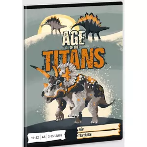 Füzet 12-32 A5 vonalas Ars Una Age of the Titans (5261) 23 53602619 3.osztályos 32lap prémium