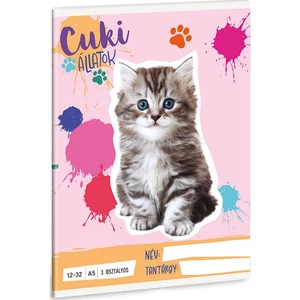 Füzet 12-32 A5 Vonalas Ars Una Cuki-Perzsa Cica (5498) 25 53603494 3.osztályos prémium minőségű fü
